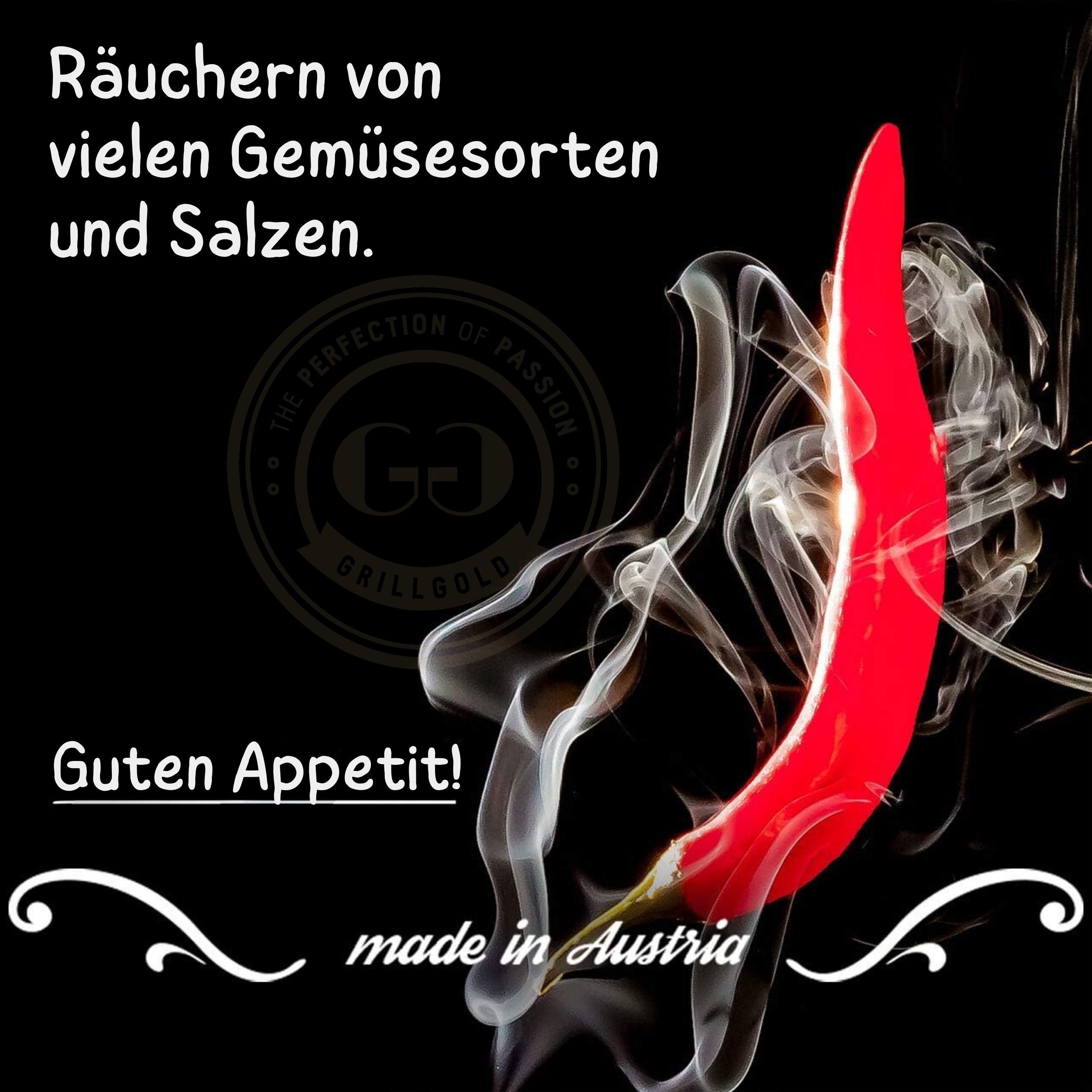 Räuchermehl-Set je 30L - im Papier-Sack Buche, Erle und Kirsche