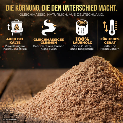 Erlenholz Räuchermehl 5,5L – in Wiederverschliessbaren-Eimer
