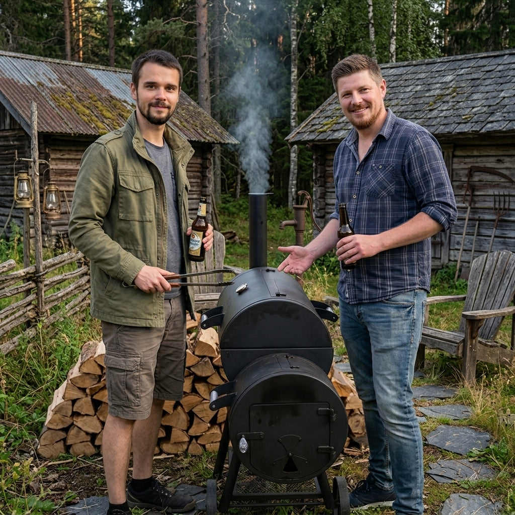 Grillgold Team am Smoker